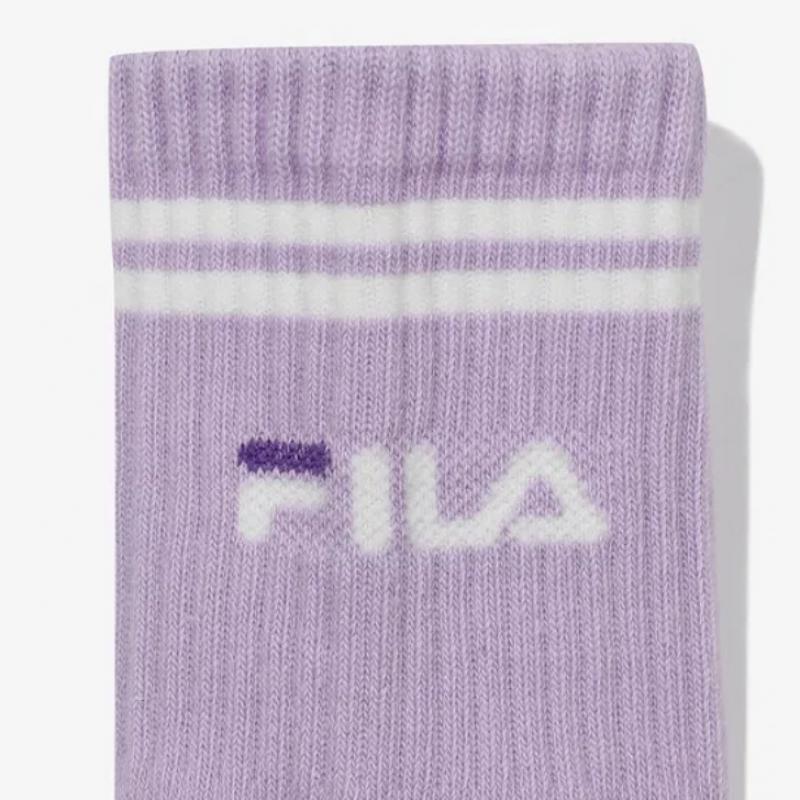 [fila Kids] Linear Logo Long Socks  Fk3scg1011x Lvd  q0zFk3scg1011xLvd