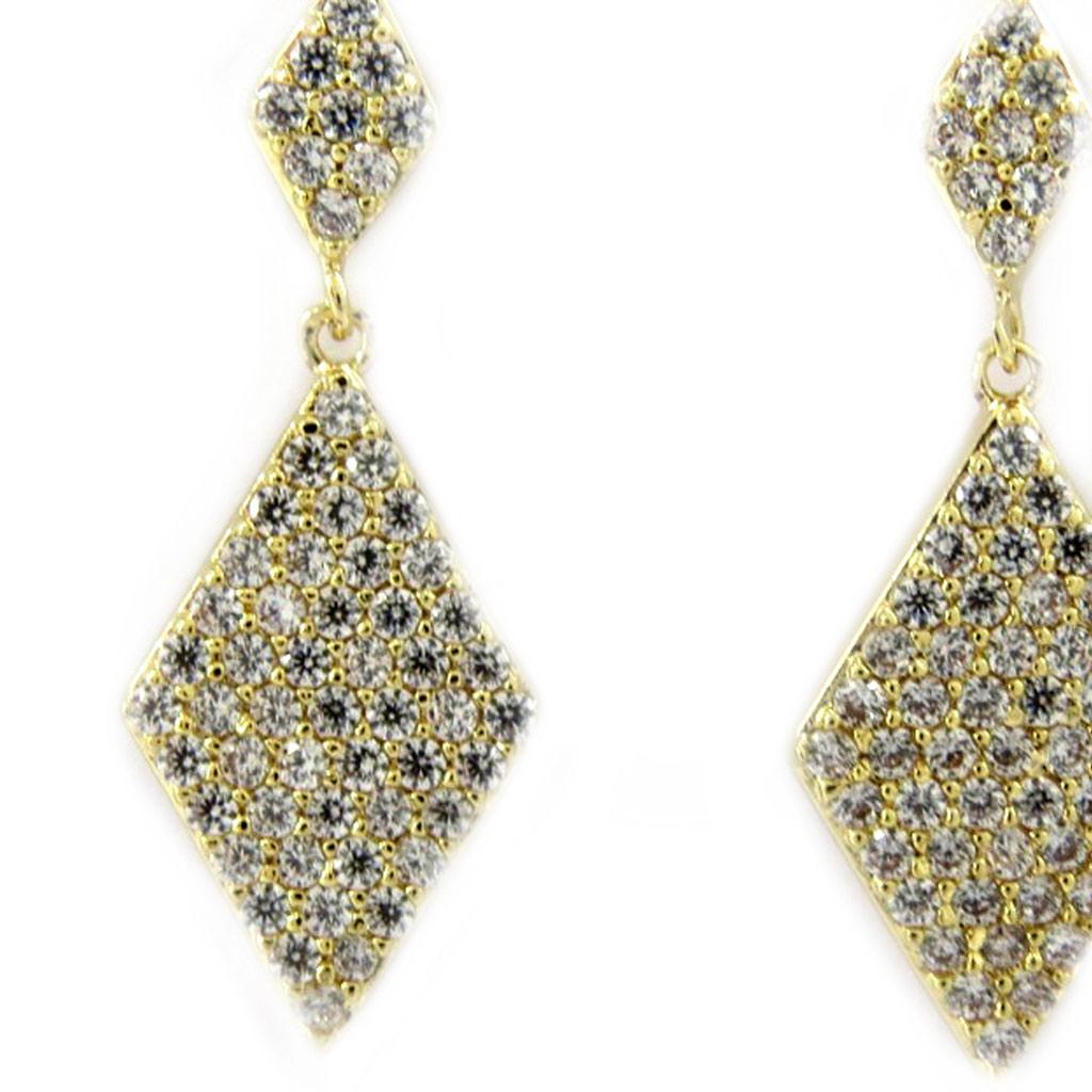 Les Trésors De Lily [L7033] - Gold Plated 'Sissi' Earrings - 24x10 Mm