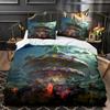 Mushroom Fairy Forest Magic Lilliputian Fungus Plant Bedding Set Boys Girls Twin Queen Size Duvet Cover Pillowcase Bed Boy Adult