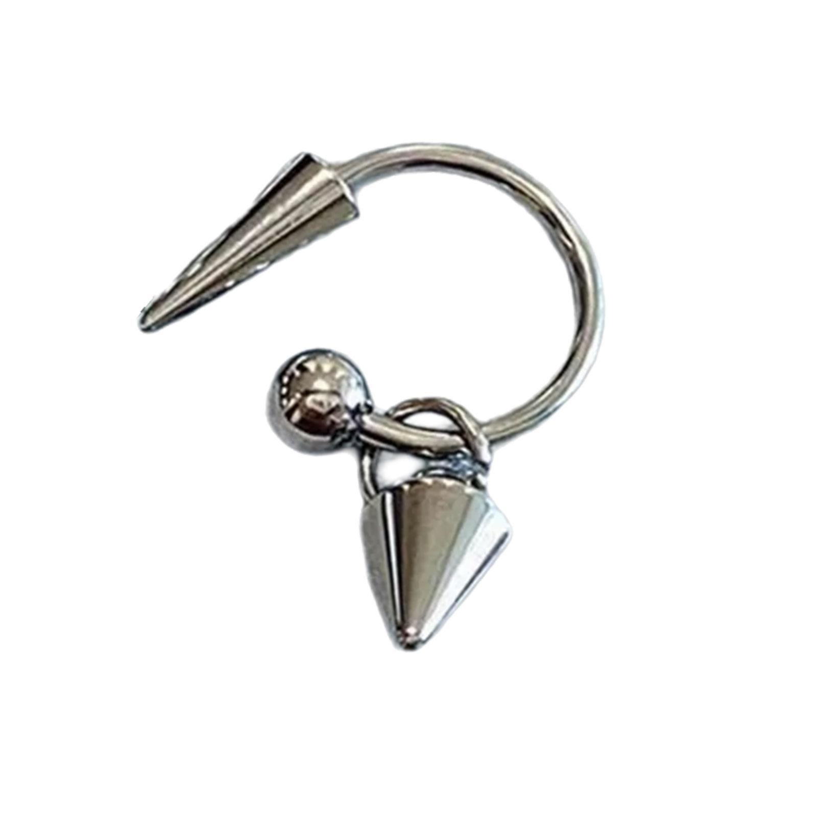

Contemporary Ear Clip Jewelry Titaniums Steel Ear Cuff for Sensitive Ears Fashionable Unisex Accessory Gifts Ideas 10
