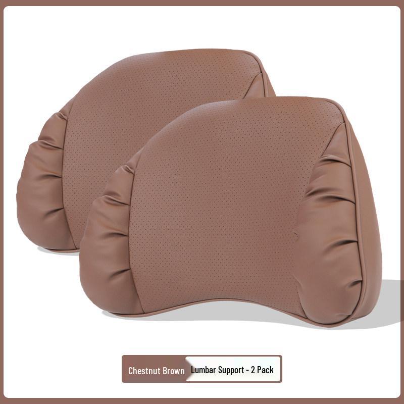 Mercedes-Benz & BMW Dual-Use Car Neck & Lumbar Support Pillow Set
