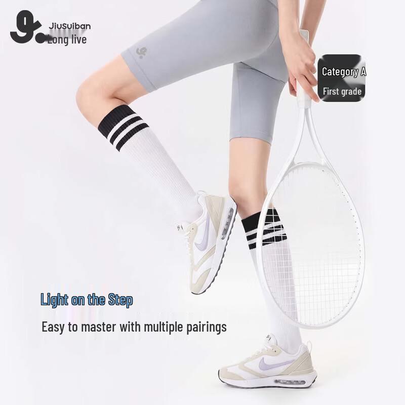 

Girls School Style Thin Cotton Long Socks 10-13 Years (EUR 35-38 / Foot Length 22-24cm)