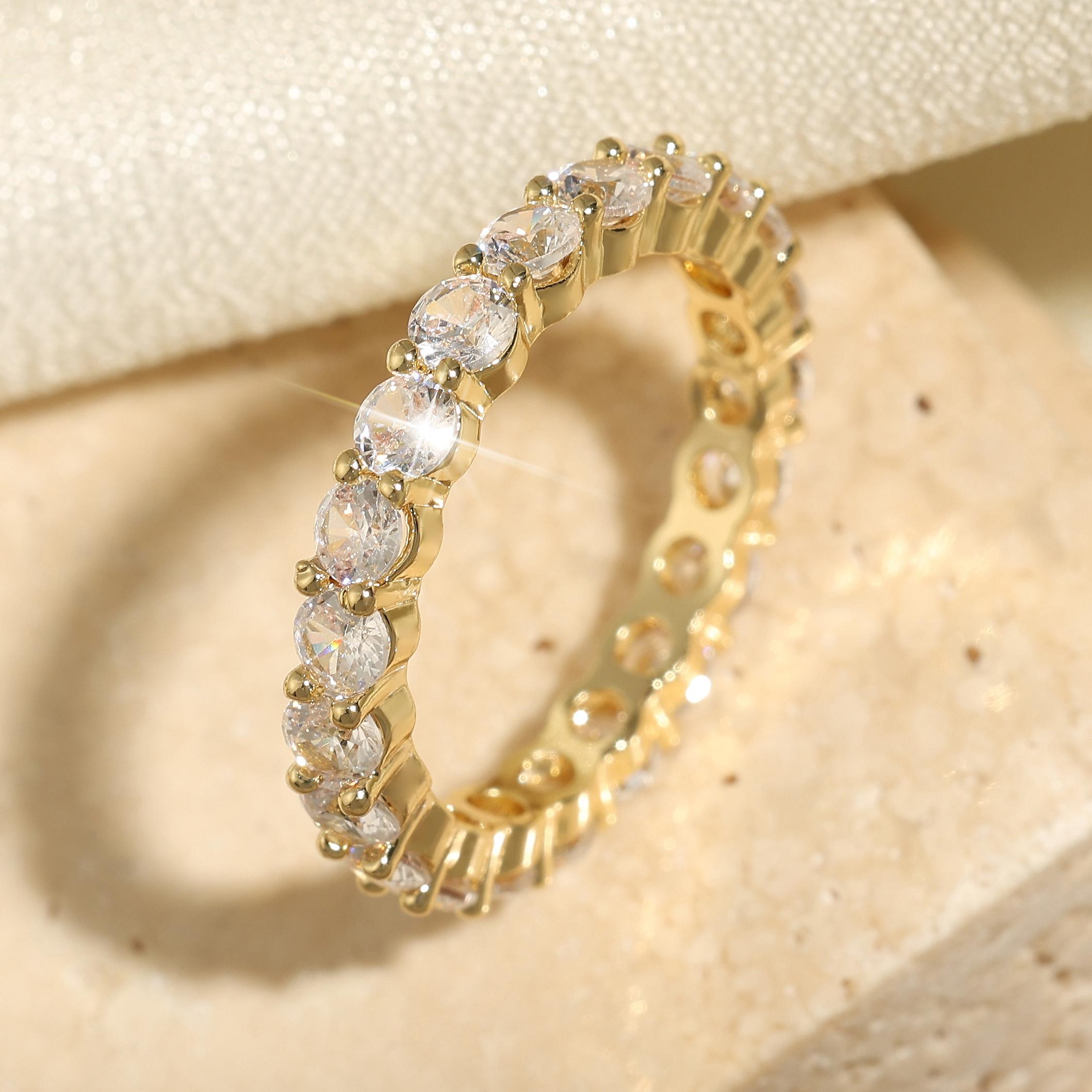 

Классические помолвочные кольца-багеты с кубическим цирконием для женщин, роскошное покрытие цвета 18-каратного золота, циркон для свадебной вечеринки 8