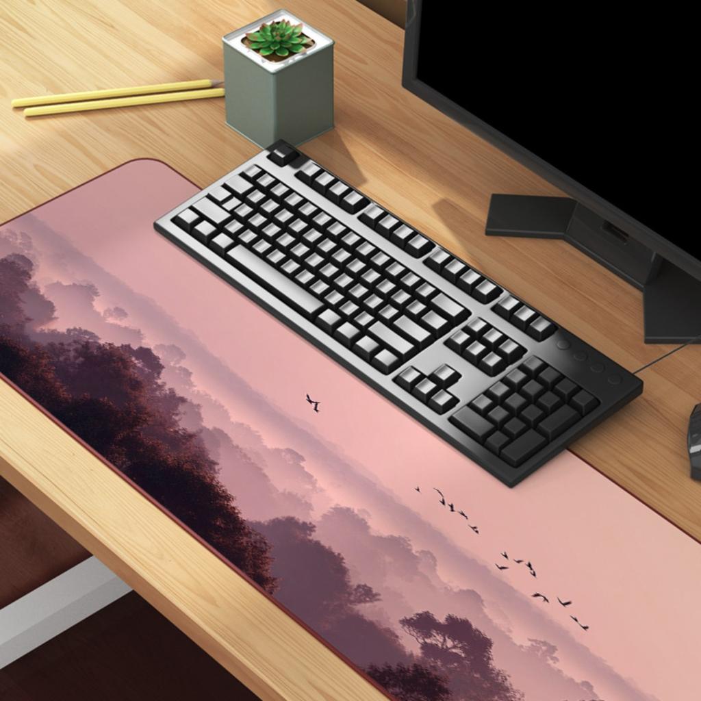 Dreamy Pink & Purple Sky XL Mouse Pad | Upgrade Your Setup with This Durable, Smooth Desk Mat for Gaming and Office