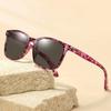 Fashionable Printed Square Sunglasses Women'S High-End Rice Nail Style Outdoor Uv Resistant Glasses Uv400 Shades Eyewear