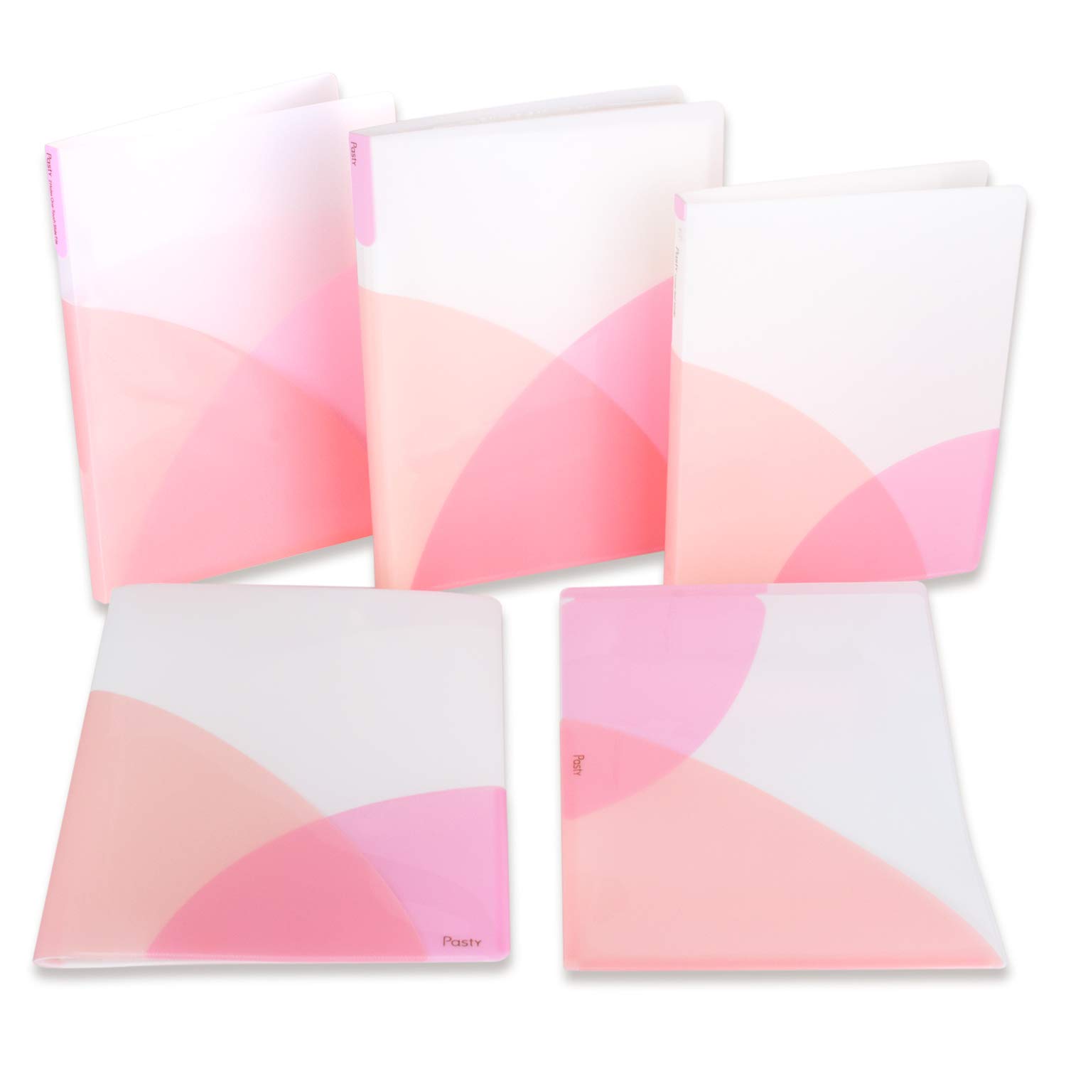 

Папка-регистратор Plus Pasty Peach Pink Pack, прозрачная, держатель для файлов, 5 видов и т. д.