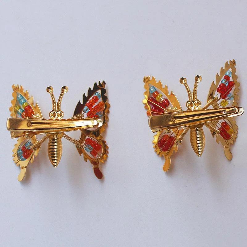12Pcs 3D Moving Butterfly Hair Clips Metal Moving Wings Butterfly Hair Accessories Hair Clips Barrettes For Women Girls Kids