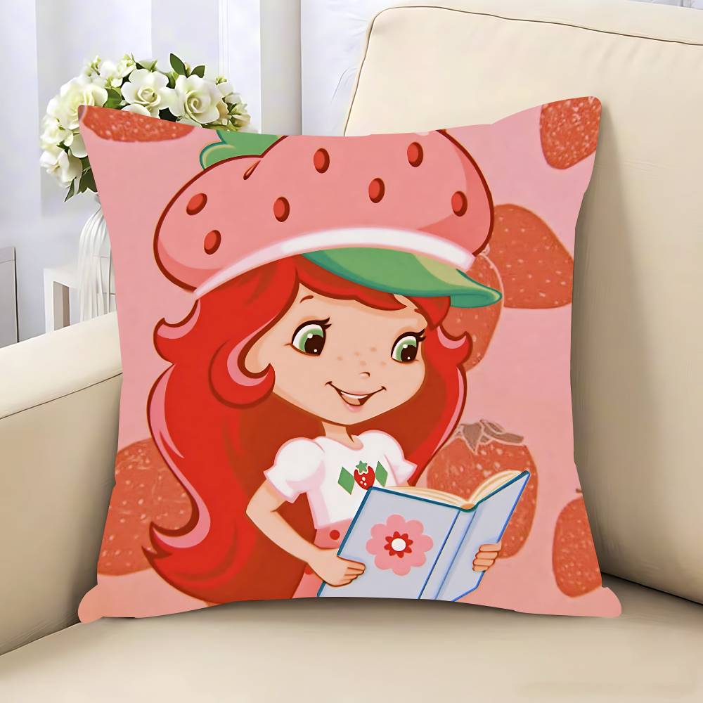 Strawberry S-ShortcakeS Pillow Case Removable Washable Cushion Cover – All-Season Soft Linen
