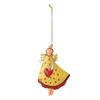 Retro Distressed Christmas Iron Art Pendants: Angel, Santa, Snowman