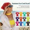 Cooling Neck Wrap With Button Fastener Instant Ice Neck Towel For Outdoor Sports Summer Activities Instant Cold Cooling Scarf