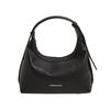 Small Vintage Dumpling Crossbody Bag With Sewn Details For Women