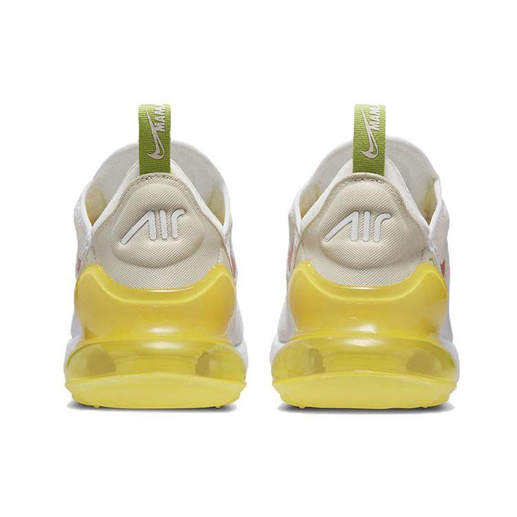 Nike  Air Max 270 White Yellow Strike Women Sneakers Crimson-Bliss DV2184-100