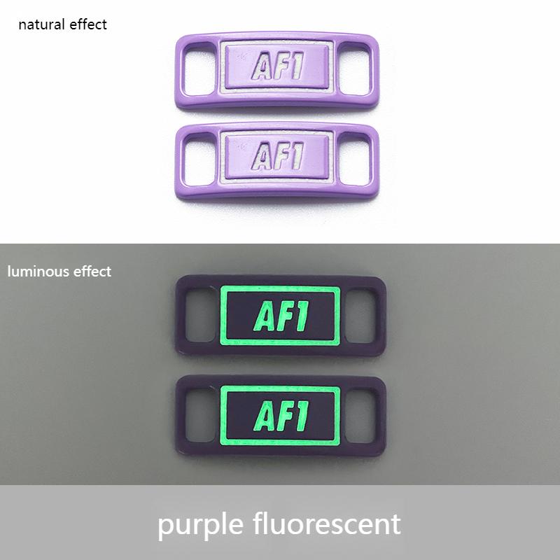 Luminous Shoelaces Buckle AF1 Glowing Metal Lock for Shoelace DIY Lace Shoe Footwear Decoration Sneaker Decorations Accessories