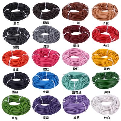 DIY Erste Schicht Lederseil Vollölkante Geflochtenes Rindslederseil Geflochtenes Lederseil Armband Halskettenseil