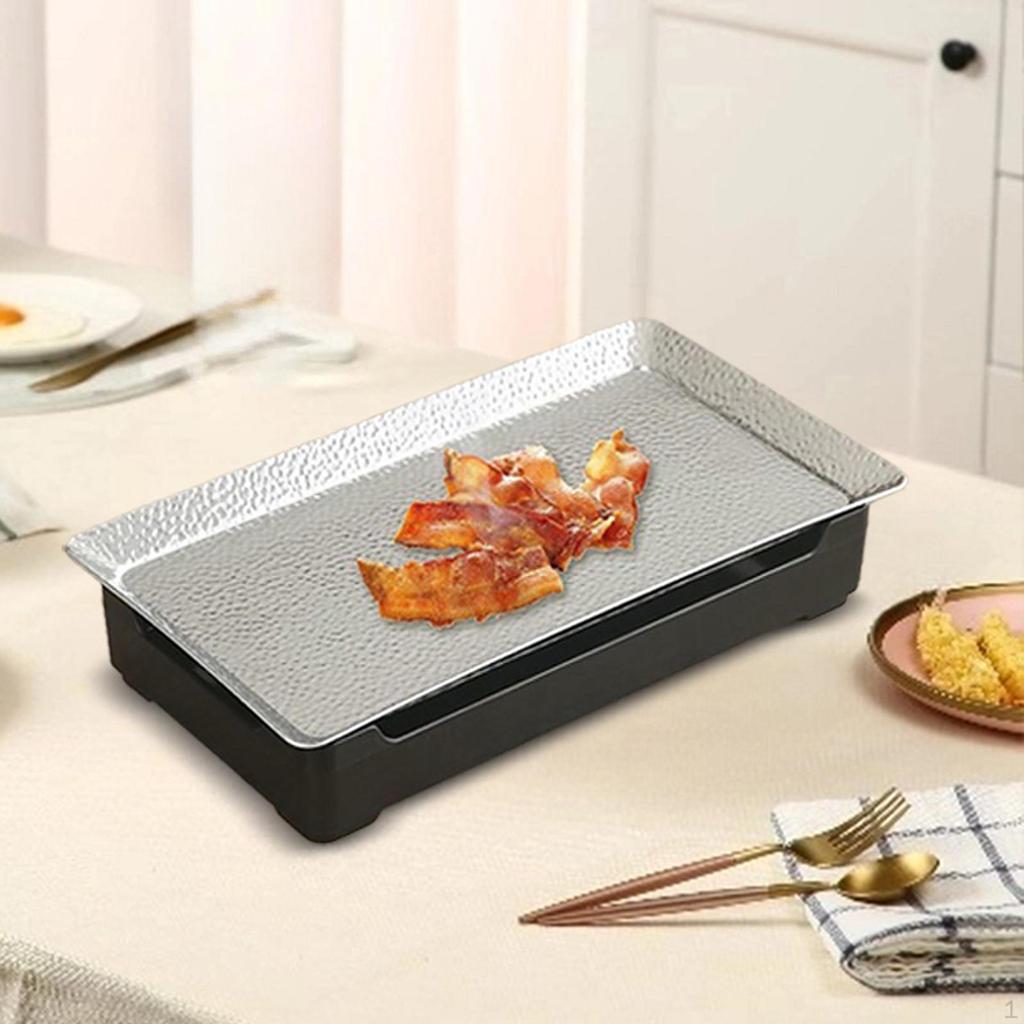 Japanese Barbecue Grill Food Warmer Multipurpose Stainless Steel Chafing Dish Tabletop for
