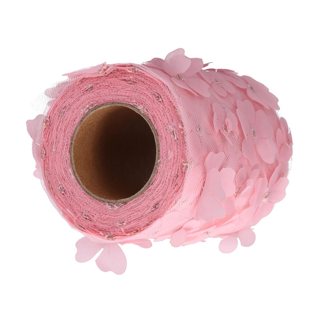 Flowers Tulle Rolls 10cm 10yd Premium Polyester Flexible Wide Application Exquisite Sparkling Tulle Rolls