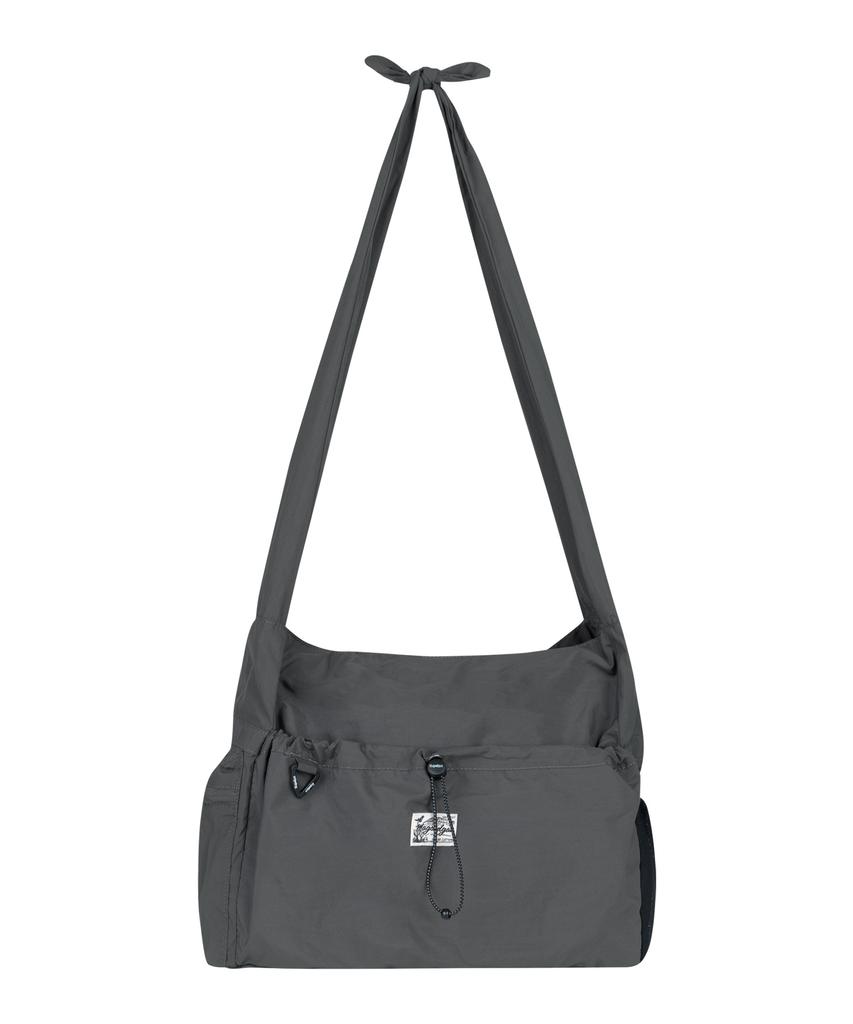 Magoodgan Bucket 9111 Nylon Grey Crossbody Bag