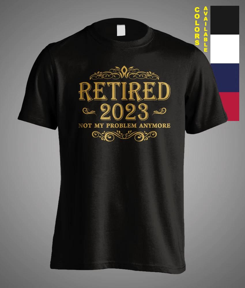 Retired 2024 Not My Problem Anymore Vintage Retro Retirement Funny Gift T-Shirt M
