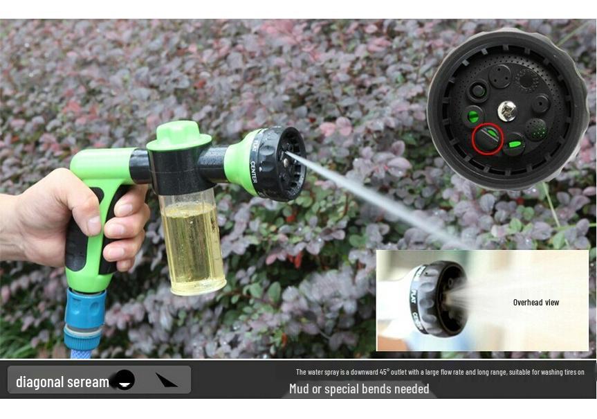 High Pressure Foam Water Gun Set for Car Wash with 4 Hose Connectors