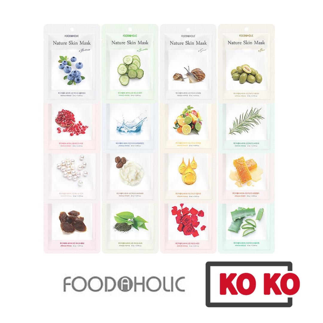

[FoodAHolic] Корейская успокаивающая увлажняющая питательная маска в упаковке 10 шт. Hyaluronic Acid 10pcs