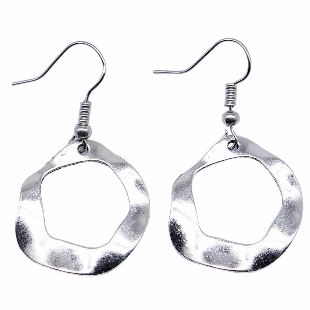 Filigree Teardrop Dangle Earrings Vintage Boho Leaf Drop Earrings For Women Ethnic Retro Jewelry