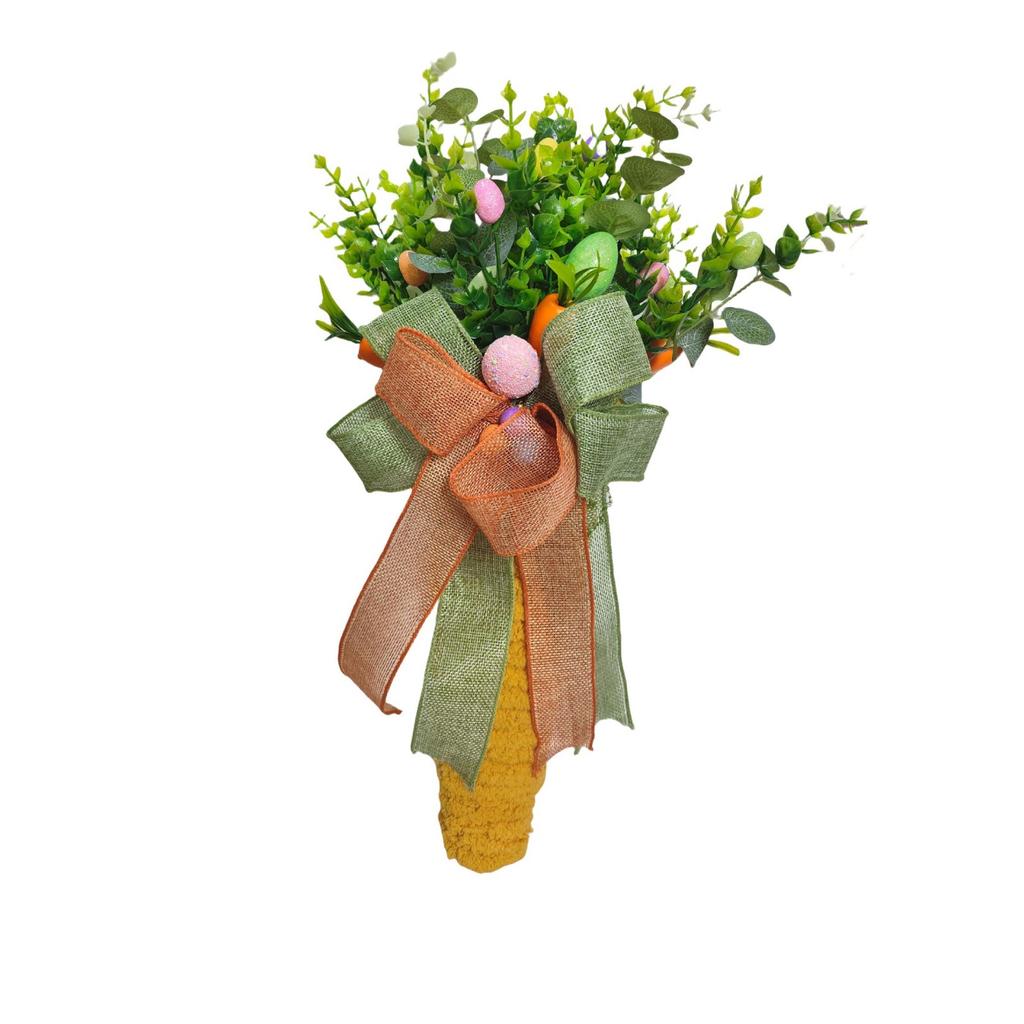 Velikonoční věnec s velikonočním věncem Simulace rostlin Závěs na dveře Domov Party Dekorace Ornament Přívěsek