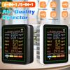 6 In 1 Portable CO2 Detector CO Detector Portable Carbon Dioxide Formaldehyde TVOC Temp Humidity Meter Air Quality Monitor