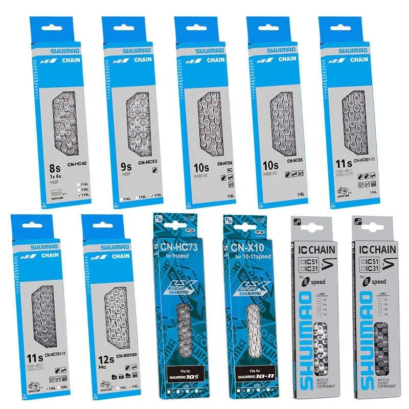 6/7/8/9/10/11 Speed Bicycle Chain 10v 11v 12v 116/126L MTB Mountain Bike Original Chains Bicycle Parts