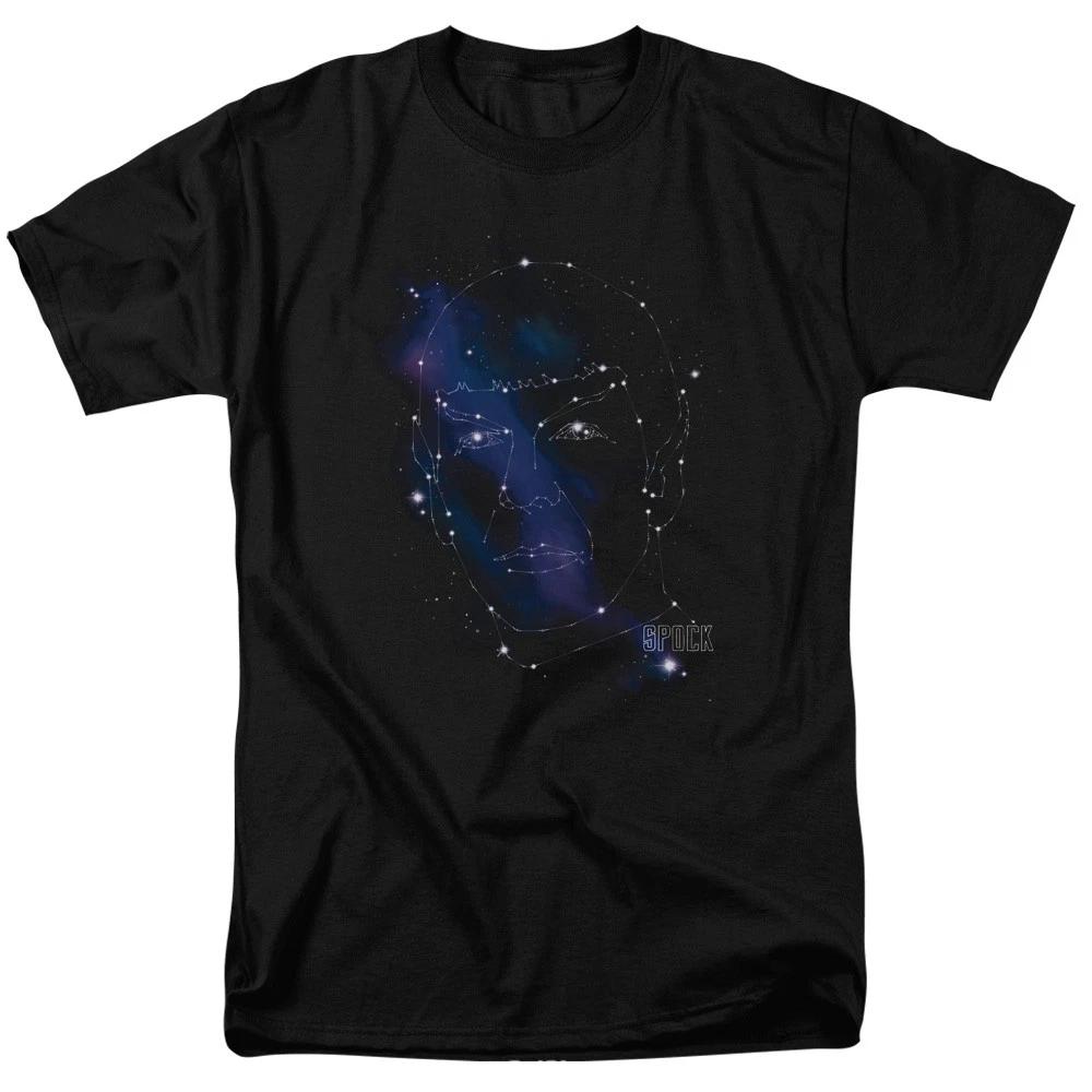 Star Trek - Spock Constellations - Unisex Short Sleeve Children s T-shirt - Black 150