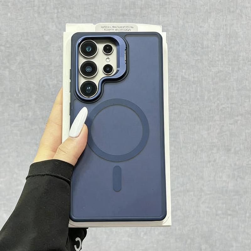 Translucent Matte Armor Case For Samsung Galaxy S26 S25 S24 S23 Ultra Plus FE A16 A26 A36 A56 A17 Magnetic Wireless Charge Cover