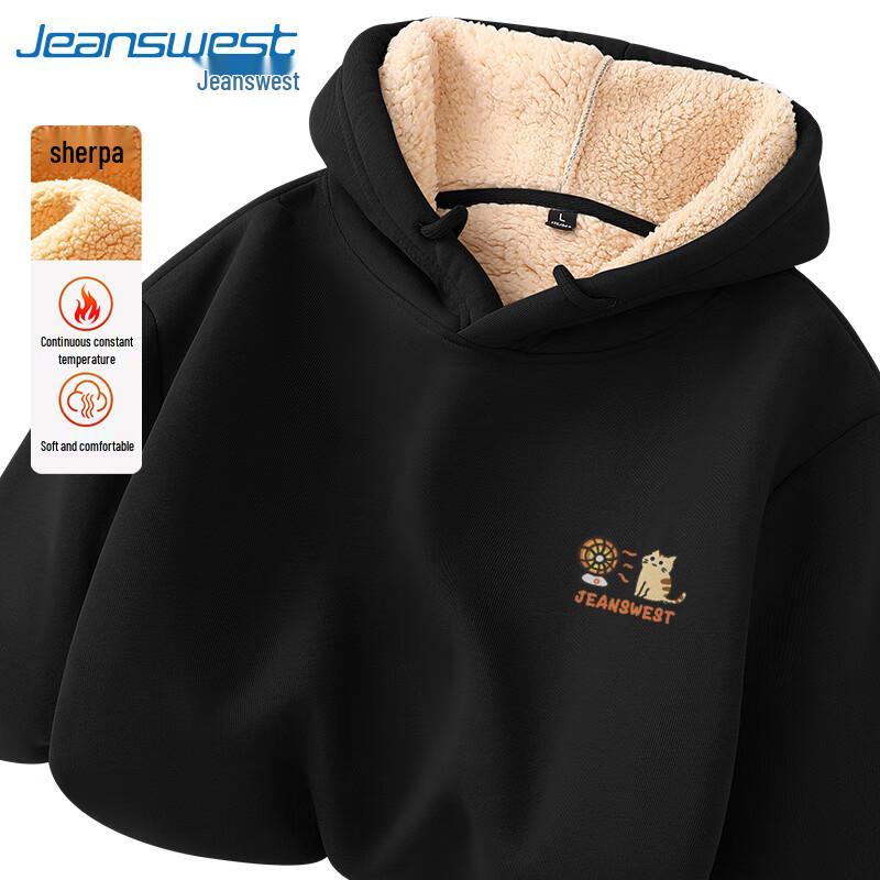 

Jeanswest Unisex Warming Cat Graphic Fleece Hoodie 4XL