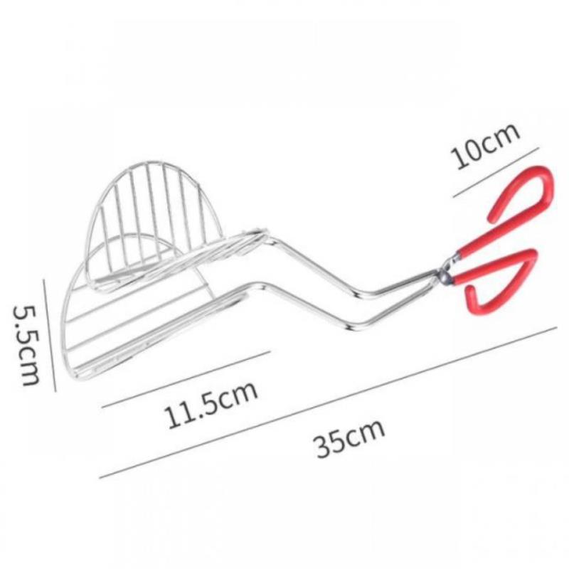 Lis na výrobu taco skořápek, Fritéza na tortilly, Kleště, Pokovená ocel, Kuchyňské náčiní