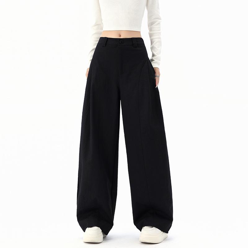 Jialiang Korean Style High Waist Wide Leg Pants – Women's Spring 2026 Collection