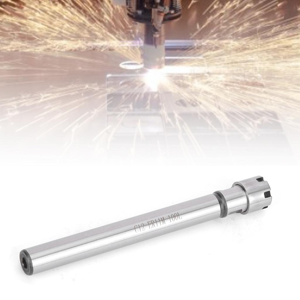 ER11M 100L Collet Chuck Holder Extension Rod Straight Shank Milling Cutter Tool HolderC12