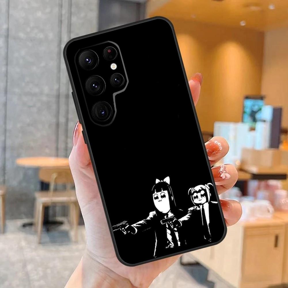 Cartoon POP TEAM EPIC Phone Case For SamsungS24,S23,S22,S21,Ultra Pro S10,S30Plus,S9,20lite Black Cover