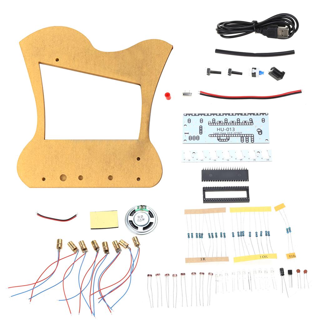 Laser Harp Kit 51 SCM Electronic Piano Kit Music Harp DIY Electronic Production Kit Parts