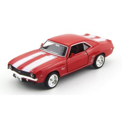 1/36 Camaro SS 1969 Model auta Replika, Měřítko Kovová Miniatura Umělecké Vozidlo Interiérová Dekorace Odlévaný Vánoční Dárek Dětská Hračka pro Chlapce