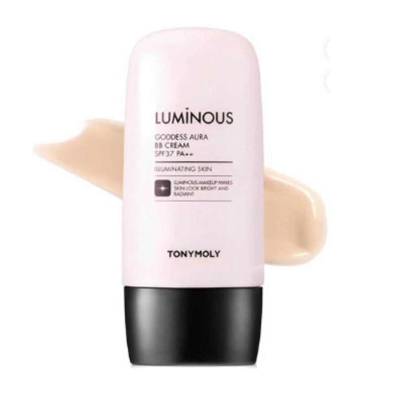 TONYMOLY Luminous Goddess Aura BB Cream SPF37 PA++ 45g Radiant Glow Base Makeup No.1 Bright Beige