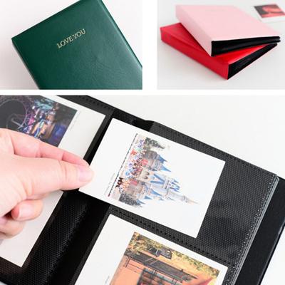 Portafotos para álbum de fotos LOVE YOU con 64 bolsillos para Polaroid Fujifilm Instax Mini