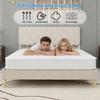 3D breathable mattress independently wrapped, noise free, soft, sturdy, dual support, providing back care, size: 140 * 200cm, thickness: 23cm, white