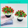 Chili Plastic Cherry Fruit Bonsai With Realistic Design Home Event Decoration