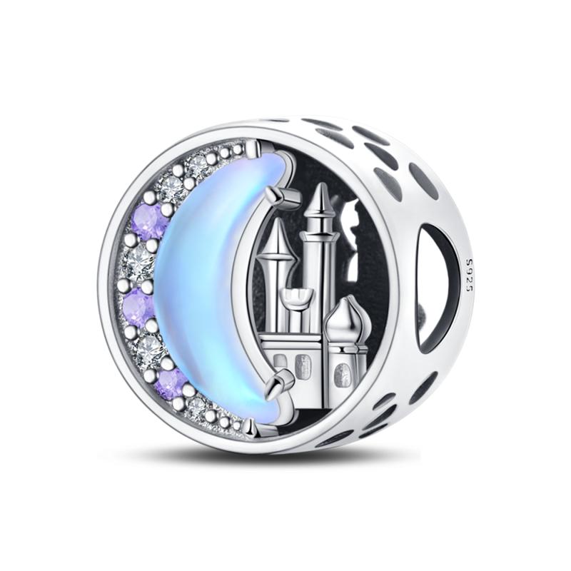 Copper Fashion Charms Bead Colorful Parrot Peacock Carousel Dangle Fit Original Accessories Bracelets Diy Jewelry