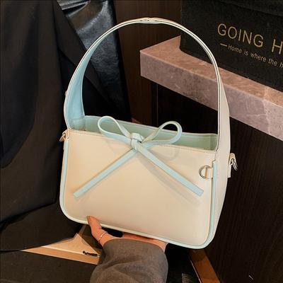 New Bow Handbag Women's Fashion Versatile Shoulder Bag Casual Messenger Women's Bag
