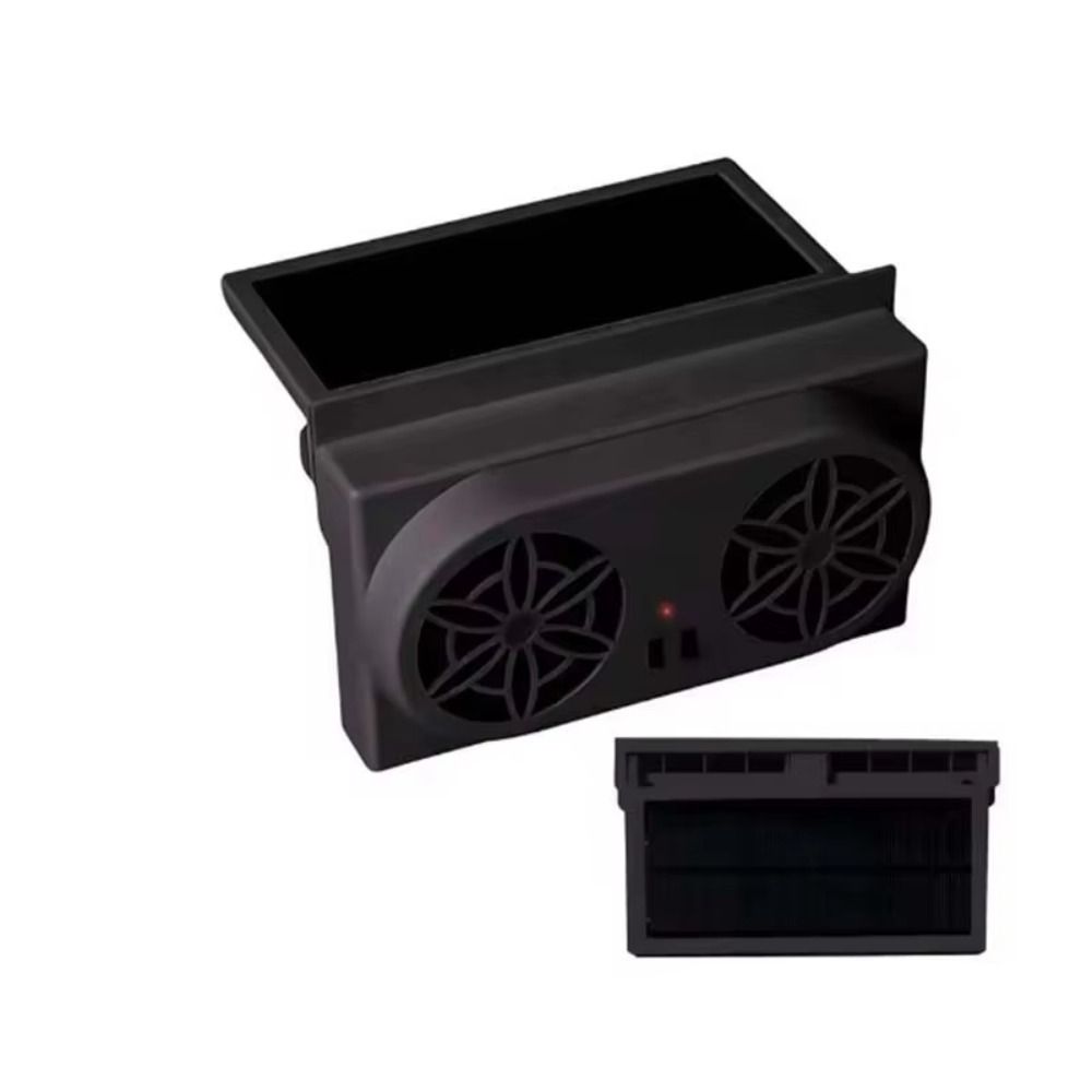 USB Charging Car Window Fan Dual Fans Car Exhaust Fan Rechargeable Car Ventilator  Vehicle Interior
