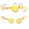 2 Set Chiusure Magnetiche a Blocco Terminali a Moschettone Estensori a Catena Convertitori per Connettori di Collane Braccialetti