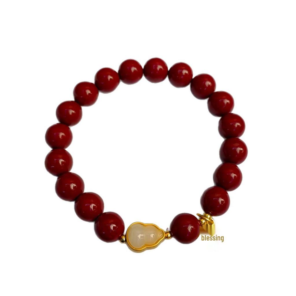 Benmingnian Lucky Gourd Hand String - Couple's Fu Charm Bracelet for Men and Women