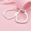 925 Sterling Zilver Vierkante Doordruk Oorbellen Bruiloft Sieraden
