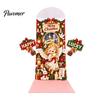 Reindeer Design Holiday Stationery 3D Pop Up Christmas Card, Money Gift Card Holder with Decorative Paper Craft Cards Cash Slot, Hummingbird
