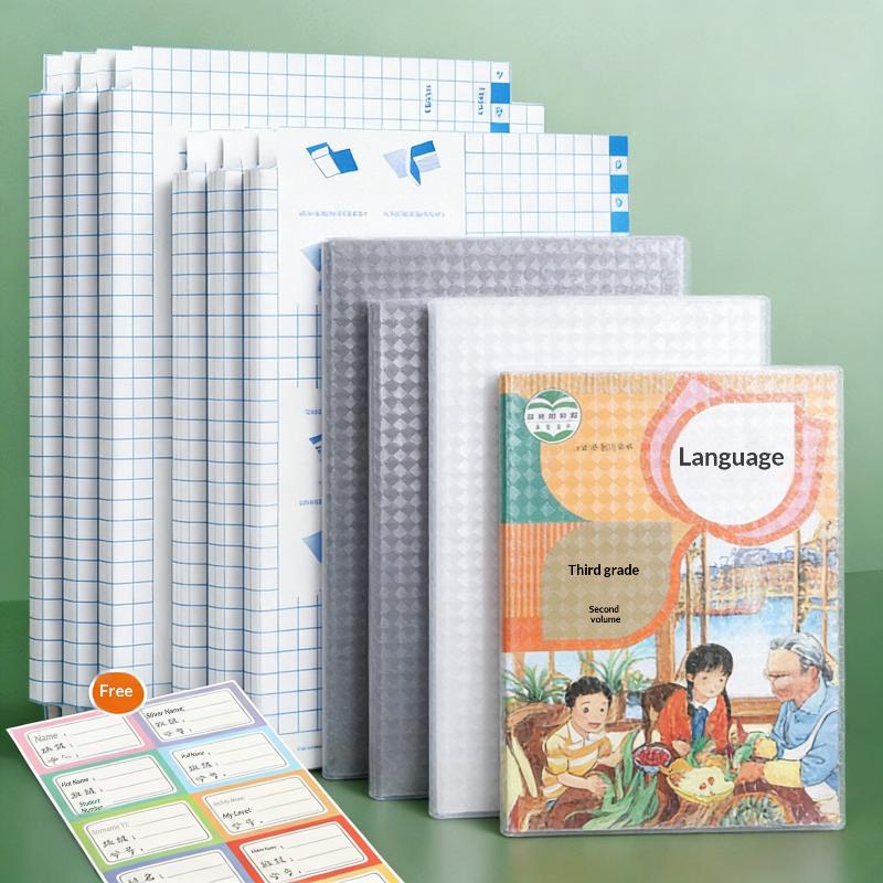10/30 Sheets Self Adhesive Book Cover Wrapper Waterproof Transparent Book Protective Cover School Student Textbook Skin Sleeve