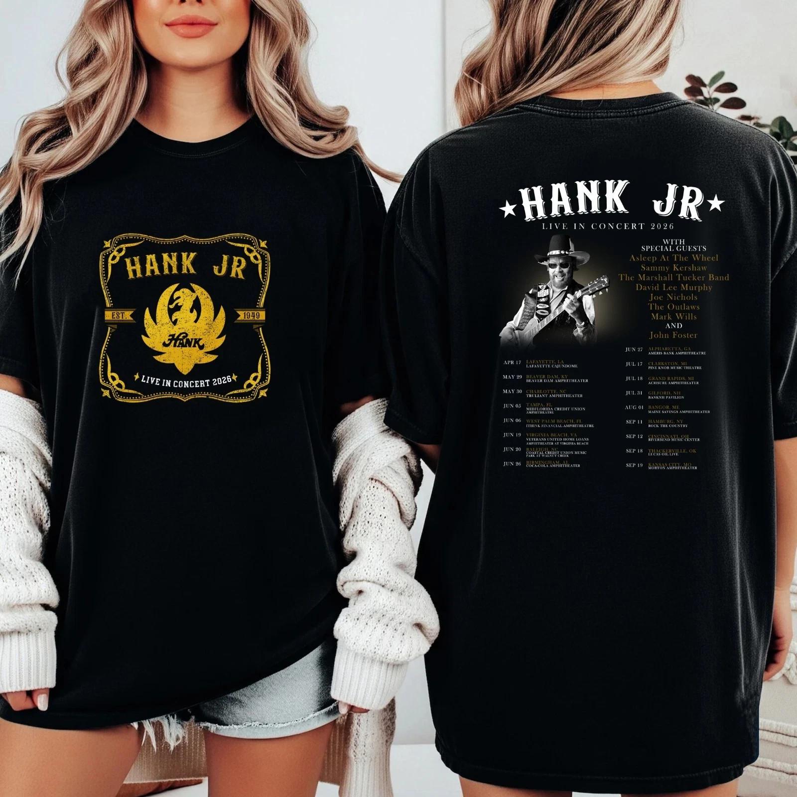 Hank Williams Jr. Tour 2026 US T-shirt S